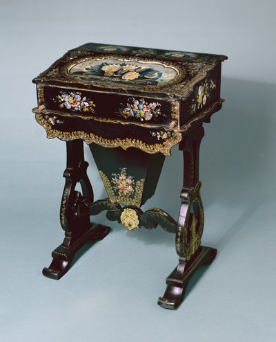 Table de couture et bureau, vers 1865 - English School